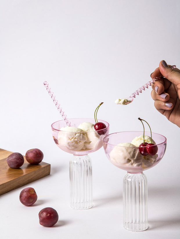 Roseate Cocktail Dessert Glass, 4x5.5 Inches