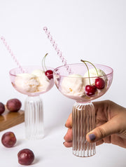 Roseate Cocktail Dessert Glass, 4x5.5 Inches