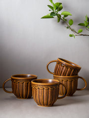 Coffee cup- Brown 3.5 X 3.8 Inches