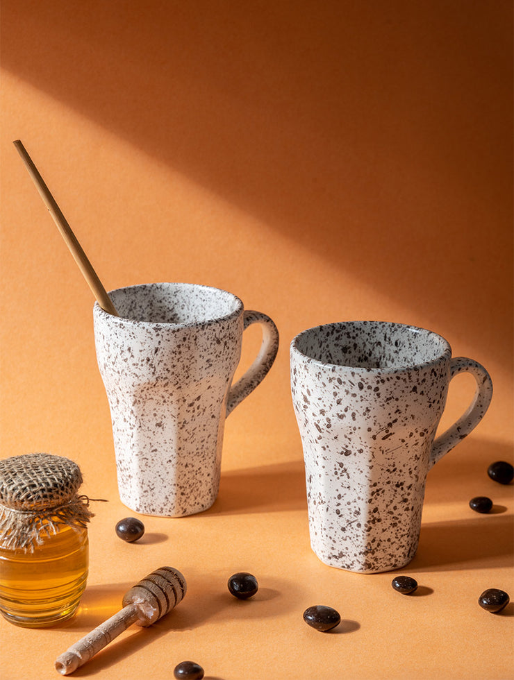 Speckled Coffee cup, Brown - 3.5 X 5 Inches