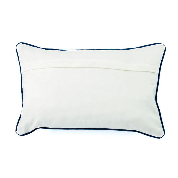 Cannes Blue Floral Cushion Cover - 12 x 30 Inches