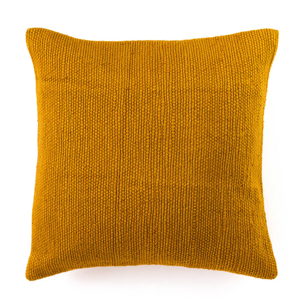 Moroccan Mustard Texture Cushion Cover - 16 x 16 inches