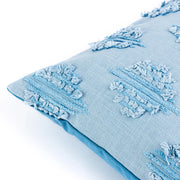 Marrakesh Blue Textured Cushion Cover - 16 x 16 Inches