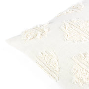 Marrakesh White Textured Cushion Cover - 16 x 16 Inches