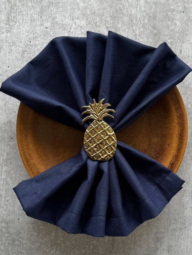 Pineapple Metal Napkin Ring   2.8 x 1.6 Inches