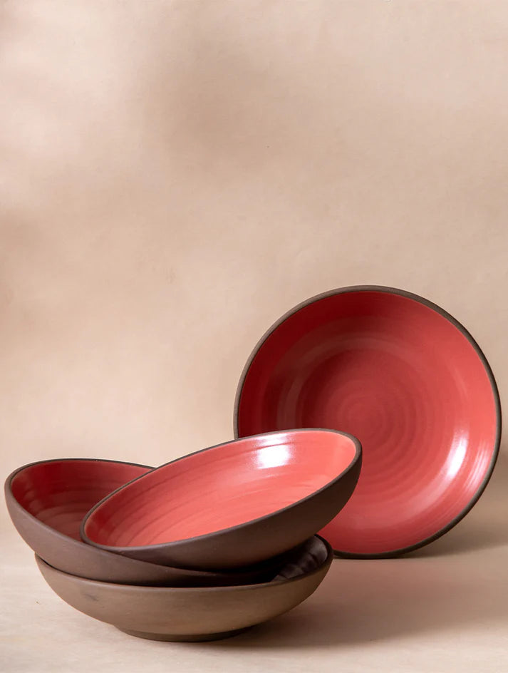 Everyday Ceramic Bowl -7.5 x2 inches,Coral