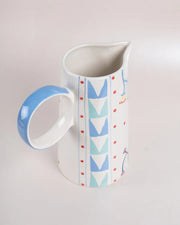 Arunya Handpainted Ceramic Pitcher, Multi - 7.8 x 3.5 Inches