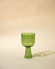 Aria Green Glass Dessert Bowls - 3 x 5.75 Inches, 9.45 oz