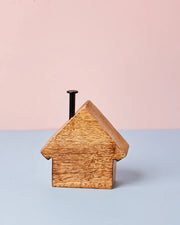 Tiny Homes Wooden Paperweight , 4.92 x 4.3 Inches