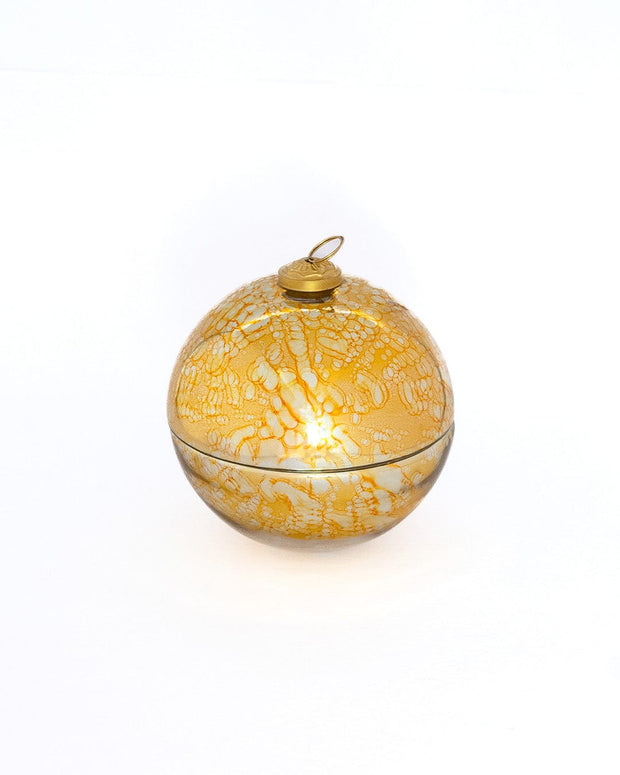 Ember Ornament Soy Wax Glass Candle with Lid, 6 Dia