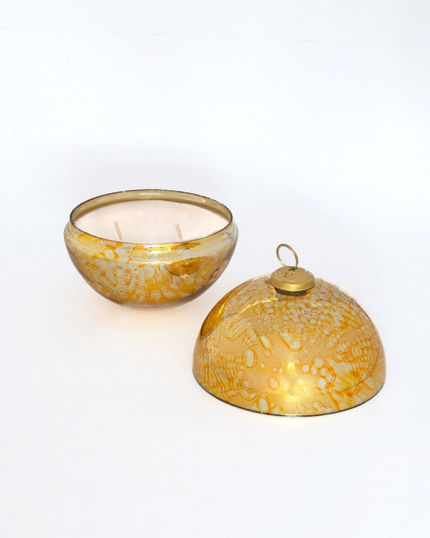 Ember Ornament Soy Wax Glass Candle with Lid, 6 Dia