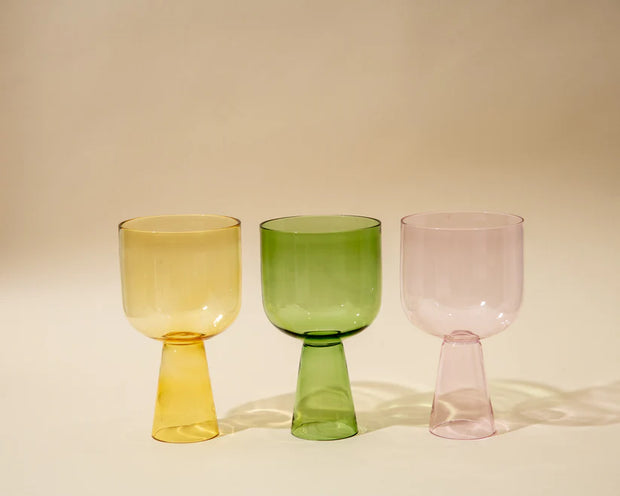 Aria Pink Glass Dessert Bowls - 3 x 5.75 Inches, 9.45 oz (Copy)