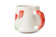 Spring Tulip Ceramic Mug - 3.8 x 3.5 Inches