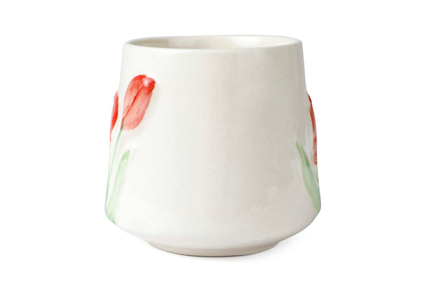 Spring Tulip Ceramic Mug - 3.8 x 3.5 Inches