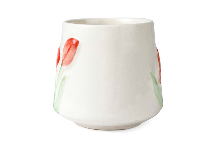 Spring Tulip Ceramic Mug - 3.8 x 3.5 Inches