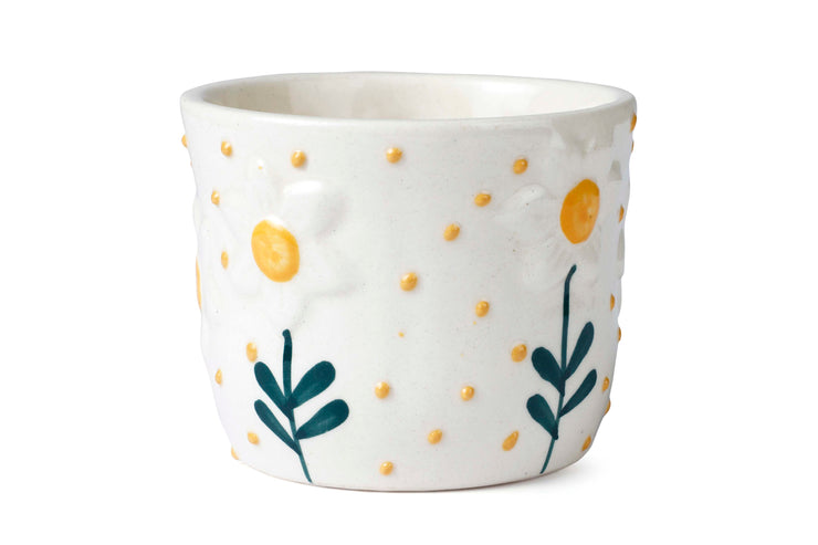 Sunshine Bloom Ceramic Mug - 3 x 4 Inches