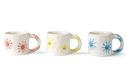 Handcrafted Yellow Sun Ceramic Mug - 2.5 x 3 Inches