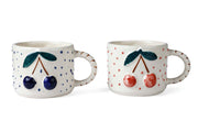 Cherry Pop Ceramic Mug - Blue , 3 x 4 Inches