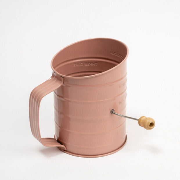 Cedazo Steel Flour Sifter , Pink -5.75 Inches