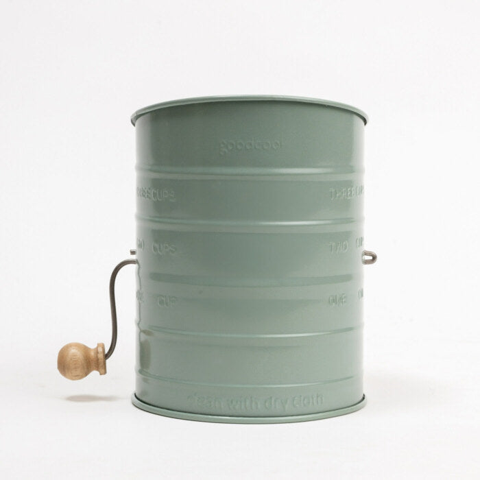 Cedazo Steel Flour Sifter, Green-5.75 Inches