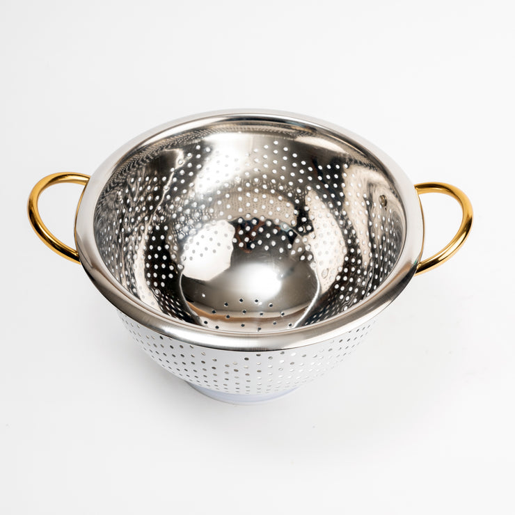 Colum Steel Colander White -  13.25 x 10.75 x 6 Inches