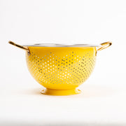 Colum Steel Colander, Gold -  13.25 x 10.75 x 6 Inches