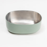 Steel Serveware Bowl, Olive -  6.50 x 4.75 x 2.50 Inches