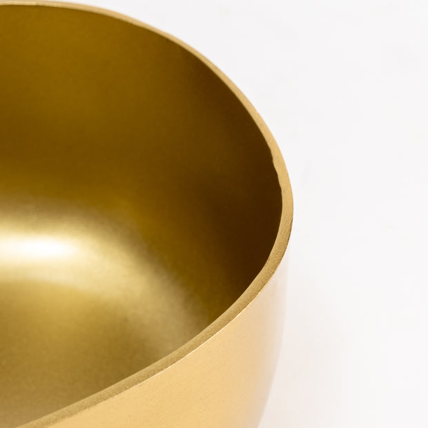 Steel Serveware Bowl, Gold -  6.50 x 4.75 x 2.50 Inches