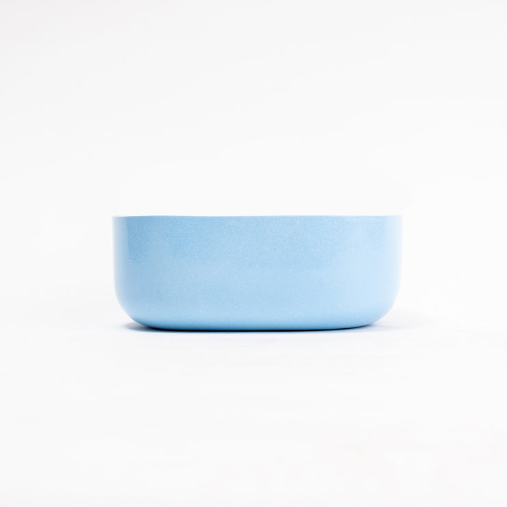 Steel Serveware Bowl, Blue-  6.50 x 4.75 x 2.50 Inches