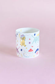 Purrfect Mom Fine China Mug, White- 4.50 x 3.25 x 3.5 Inches