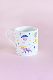 Purrfect Mom Fine China Mug, White- 4.50 x 3.25 x 3.5 Inches