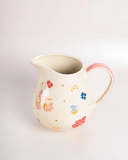 Oasis Handpainted Ceramic Pitcher- 5.90 x 3.14 Inches