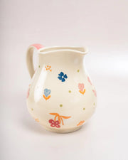 Oasis Handpainted Ceramic Pitcher- 5.90 x 3.14 Inches