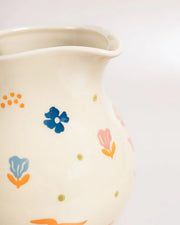 Oasis Handpainted Ceramic Pitcher- 5.90 x 3.14 Inches