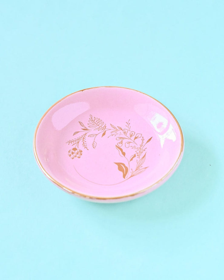 Pastel Pink Trinket Tray- Pink, 4 Inches