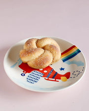 Pilot Handpainted Ceramic Plate - 7.90 x 7.90 x 1 Inches