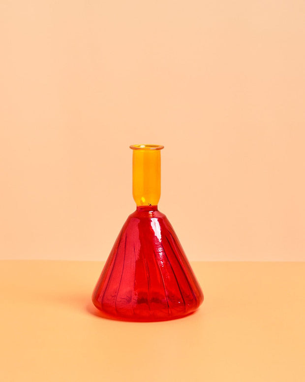 Tri Borosilicate Glass Vase- 3.3 x 4.33 Inches