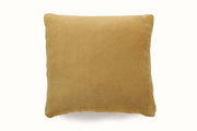 Checked Hand Woven Velvet Square Cushion Clay -18x18 Inch