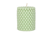 Bubble Pillar Soy Wax Scented Candle - Green
