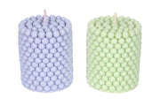 Bubble Pillar Soy Wax Scented Candle - Lavendar