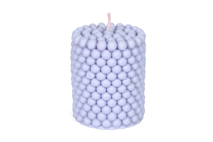 Bubble Pillar Soy Wax Scented Candle - Lavendar