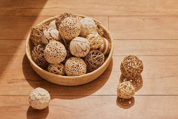 Boho Decor Sola Wood Ata Balls  - Dia 10 inch
