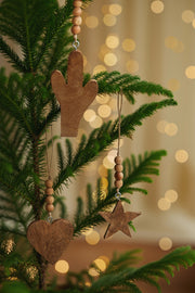 Handmade Wood Christmas Ornament - Heart - 11inch
