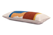 Ladakh Handcrafted Lumbar Pillow, Multi- 12x30 Inch