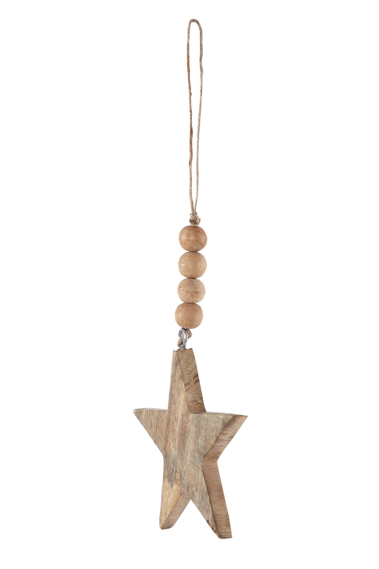 Handmade Wood Christmas Ornament - Star 10 inches