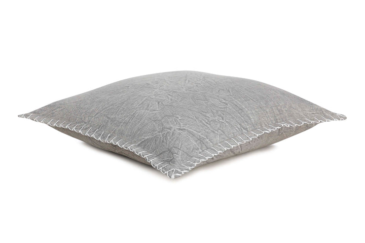 Stone Washed Throw Pillow, Grey - 21x21 Inch