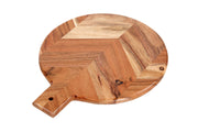 Handmade Acacia Wood Chopping Board - 12X10X0.5 Inch