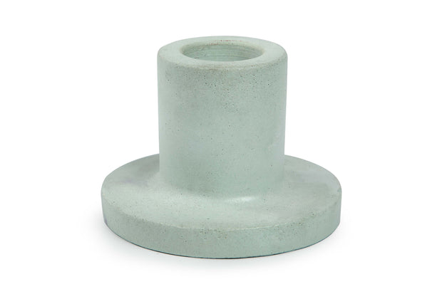 Minimalist Style Concrete Candle Holder - Green