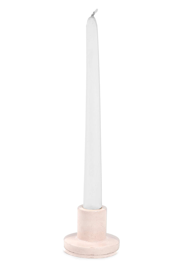 Minimalist Style Concrete Candle Holder - Off White