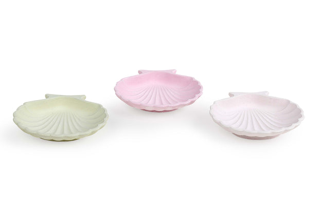 Concrete Shell Trinket Tray Ivory  - L4 x W4 inch